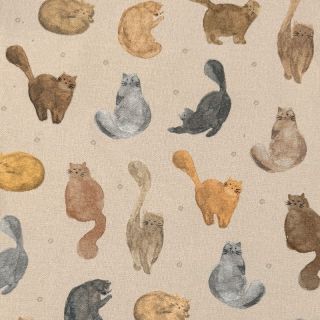 Decoration fabric Cat Furry Friend digital print