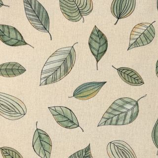 Decoration fabric Handpainted Leaf Art digital print