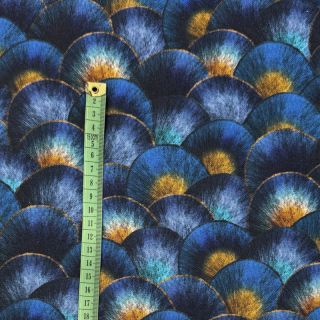 Decoration fabric Scale Peacock Feather digital print