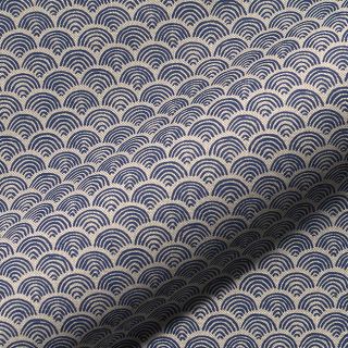 Decoration fabric Linenlook Little Wave Scale