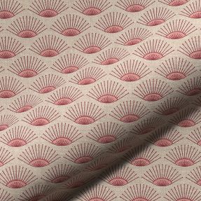 Decoration fabric Linenlook Graphic Silk Tree