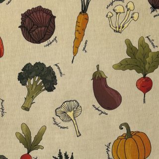 Decoration fabric Veggie Harvest Garden digital print