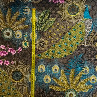 Decoration fabric jacquard Peacock Extravagant