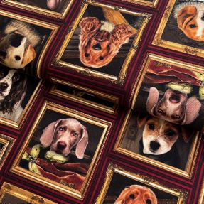 Decoration fabric Dogs Golden Age digital print