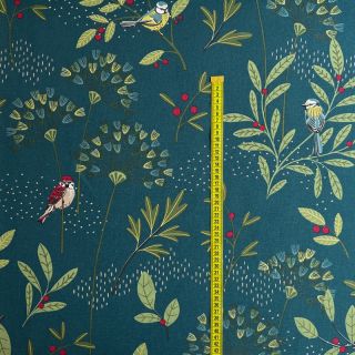 Decoration fabric premium Birds Berry Branch