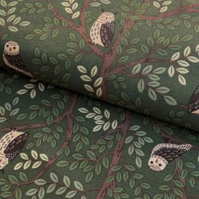 Decoration fabric premium Forest Wood Owl