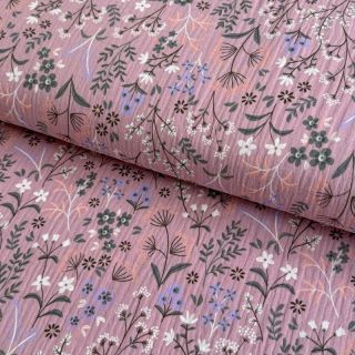 Double gauze/muslin Meadow mauve ORGANIC