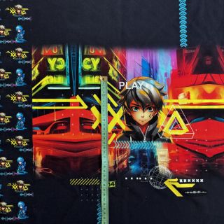 Sweat fabric Tokyo Play PANEL digital print