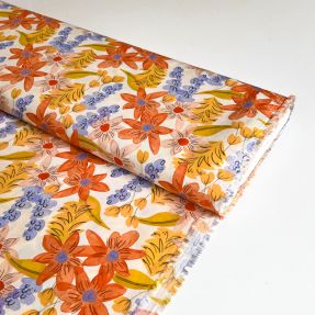 Viscose RADIANCE Old flowers digital print