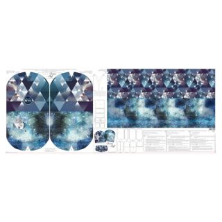 Sweat fabric Ice Crystals PANEL SET FOR ADULTS digital print