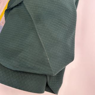 Stepped sweat fabric dark green 2nd class