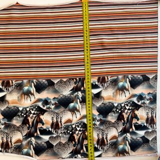 Sweat fabric Desert Horses PANEL SET digital print