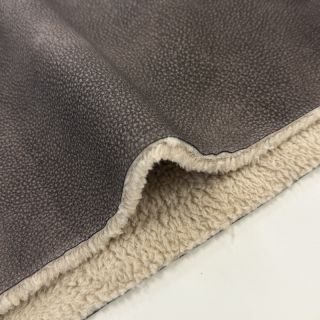 Faux leather Bounded Cantara dark brown