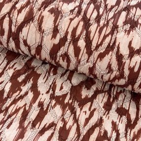 Stepped fabric Blurry Ikat brown