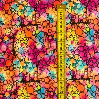 Sweat fabric Bubble Spheres multi digital print