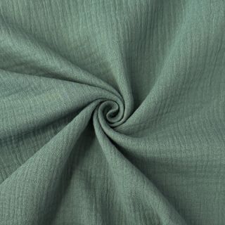 Double gauze/muslin UNI 150 dark mint