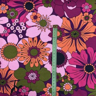 Sweat fabric NERIDA HANSEN Blomster plum