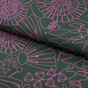 Cotton fabric NERIDA HANSEN Eden dark green