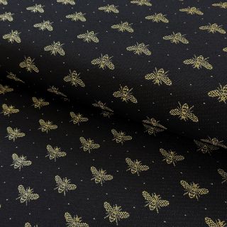 Decoration fabric jacquard Busy noir