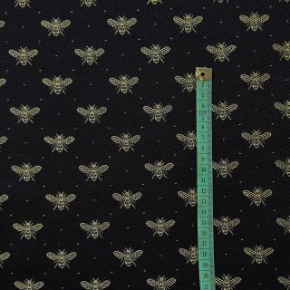 Decoration fabric jacquard Busy noir