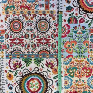 Decoration fabric jacquard Ethnic multico