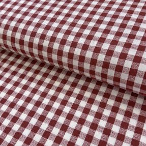 Cotton fabric Brigitte bordeaux