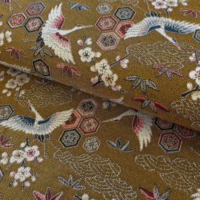 Decoration fabric jacquard Grues or