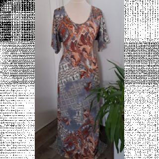 Jersey VISCOSE LYCRA Ditile patchwork red digital print