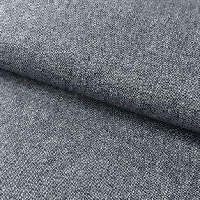 Linen cotton Fishbone navy