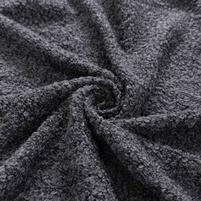 Knit fabrics Bouclette dark grey