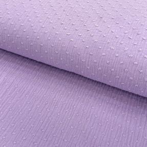 Double gauze/muslin DOBBY lilac