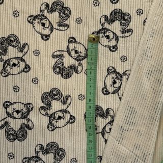 Corduroy STRETCH Teddy bears design A