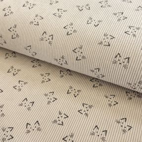 Corduroy STRETCH Cute animals design E