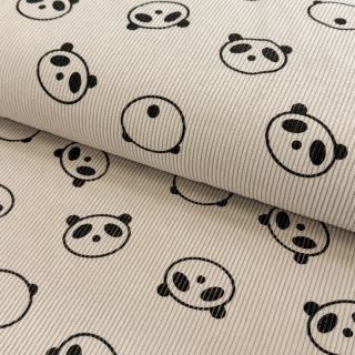 Corduroy STRETCH Cute animals design A