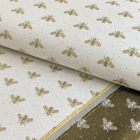 Decoration fabric jacquard Busy blanc