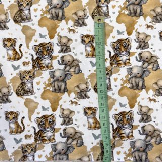 Jersey Safari animals design C digital print