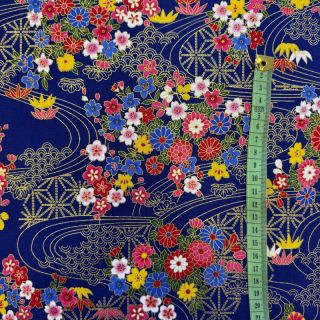 Cotton fabric JAPAN Riziere multico