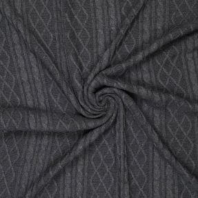 Knit fabrics Jacquard CHAIN dark grey