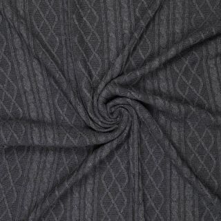 Knit fabrics Jacquard CHAIN dark grey