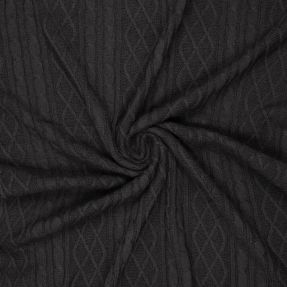 Knit fabrics Jacquard CHAIN black