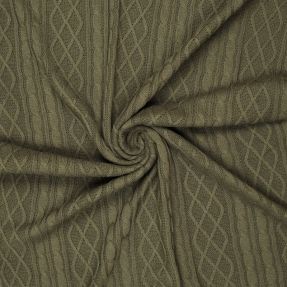 Knit fabrics Jacquard CHAIN camo green