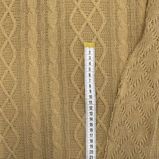 Knit fabrics Jacquard CHAIN light brown