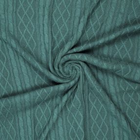 Knit fabrics Jacquard CHAIN ocean green