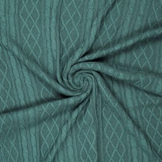 Knit fabrics Jacquard CHAIN ocean green