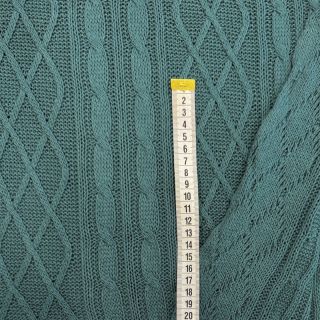 Knit fabrics Jacquard CHAIN ocean green