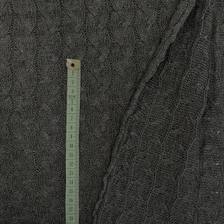 Knit fabrics Jacquard CABLE dark grey