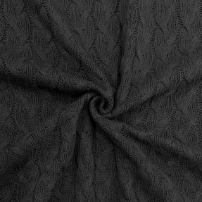 Knit fabrics Jacquard CABLE black