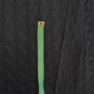 Knit fabrics Jacquard CABLE black