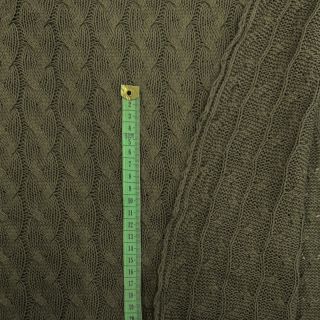 Knit fabrics Jacquard CABLE camo green