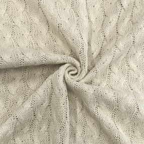 Knit fabrics Jacquard CABLE ecru